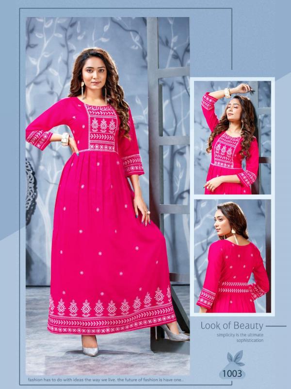 Trendy Sahi 1001 Ethnic Wear Long Kurti Collection